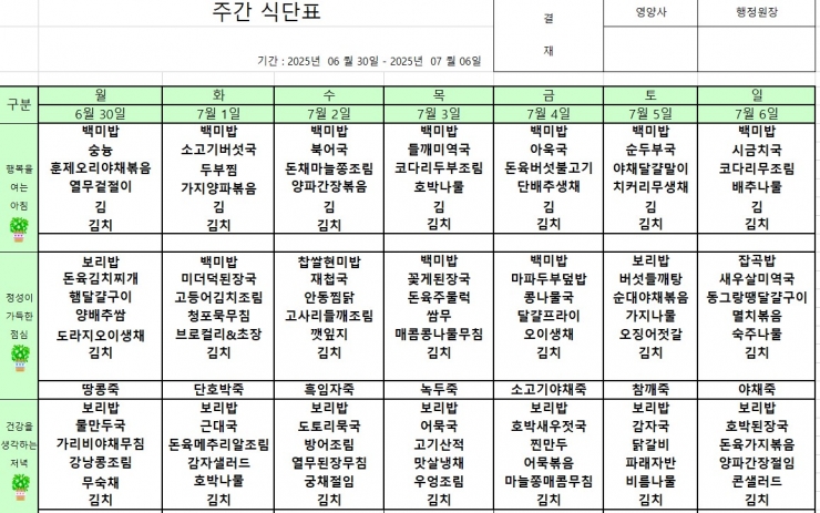 6월30~7월06 싟단